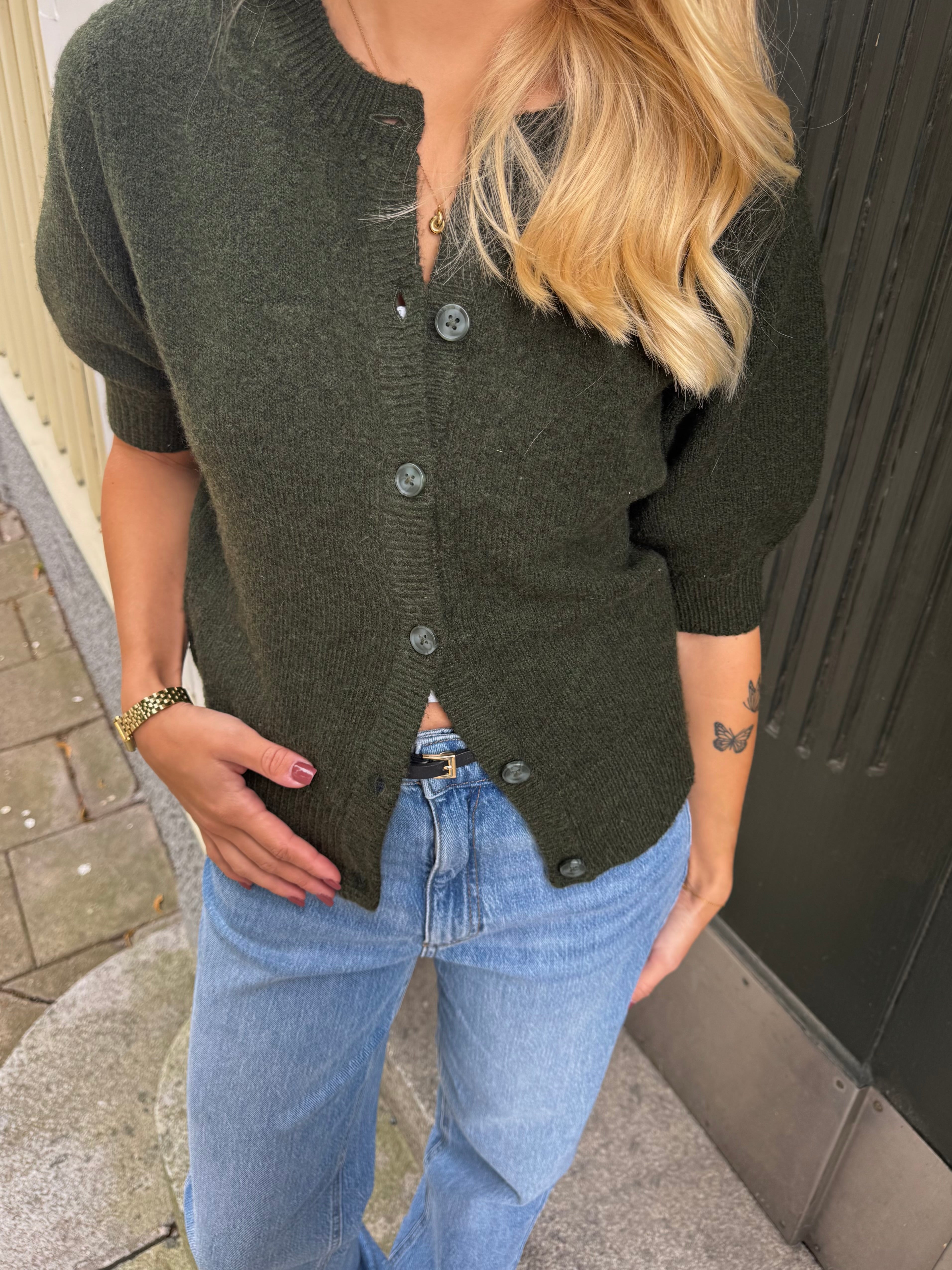 VIELLIE Knit Cardigan - Deep Depths